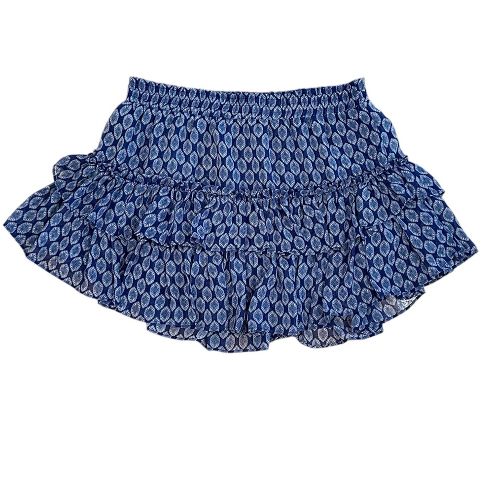 MISA LOS ANGELES Blue Patterned Women's Skirt